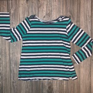 Motherhood Maternity Striped Long Sleeve Shirt